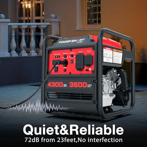 PowerSmart 4300-Watt Portable Generator with Inverter Technology, 30 Amp for Home Use