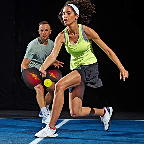 Franklin Sports (2 Paddle and (4) X-40 Outdoor Pickleball Set - Polypropylene Core - Fiberglass Surface
