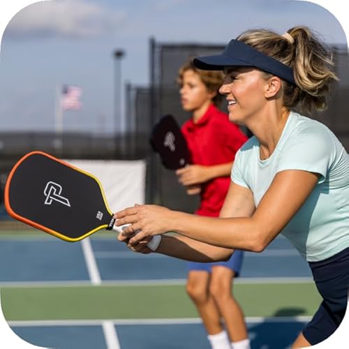 Titan Pickleball Paddles - Ignite 16mm Carbon Fiber Pickleball Paddle with 8mm PP Honeycomb Core, T700 Core Pickleball Paddle, Beginner-Friendly, Standard or Elongated Options (Sunset Elongated)