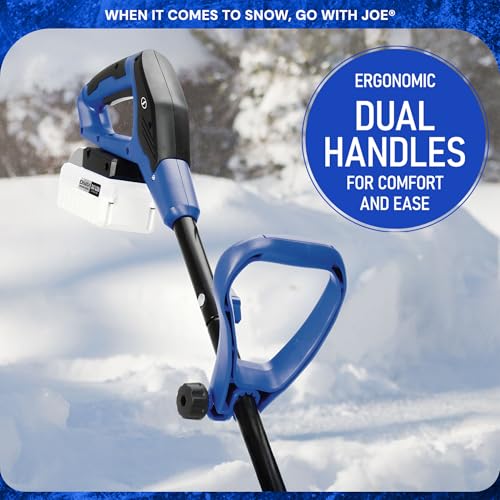 Snow Joe 24V Cordless Electric Shovel Kit w/ 5Ah Battery & Charger, 13″ Clearing Width, 400W Motor – Portable, Lightweight, Heavy-Duty Ice Removal for Deck, Patio, Driveway & Sidewalk, 24V-SS13-XR