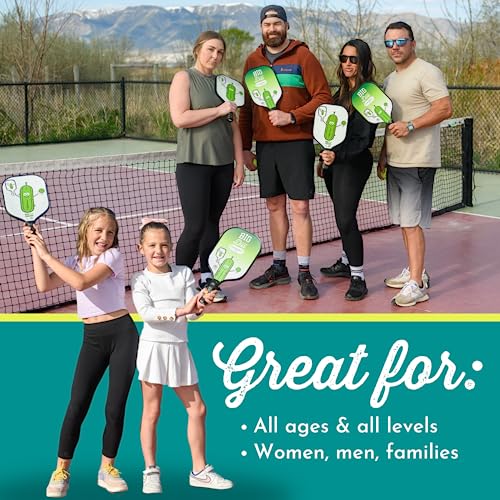 Big Dill Pickleball Infinity Fiberglass Pickleball Paddle | USA Pickleball Approved Paddles | Premium Pickleball Racket for Beginners to Pro Single Pickle Ball Paddle with Cover