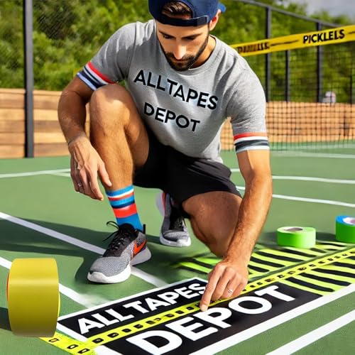 ALL TAPES DEPOT Dark Browm Vinyl Pinstriping Tape, 1 inch x 36 Yards – Pack of 1 roll - Ideal for Pickleball Court Lines, Floor Marking, Crafts, Boats, Vehicles, and More