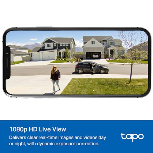 Tapo TP-Link SolarCam C402 Kit, Outdoor Battery Camera w/Solar Panel Base, Wireless, 1080P, Free Person Detection, SD/Cloud Storage, Color Night Vision, No Hub Needed, Works w/Alexa