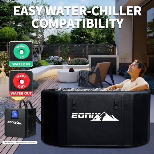 216 Inflatable Cold Plunge Tub with Insulated Lid,Ice Bath Tub for Athletes, Compatible with ice bath chiller Portable for Outdoor & Indoor Recovery