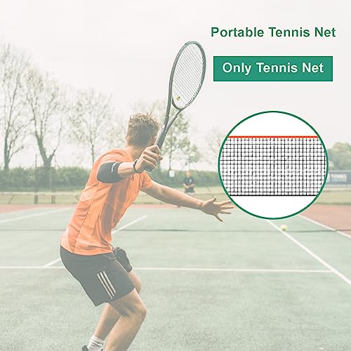 Badminton Pickleball Net, Polyester Badminton Net Replacement, Kids Adult Volleyball Training Net for Tennis, Volleyball, Only Tennis Net,No Include Pole (6.1m)