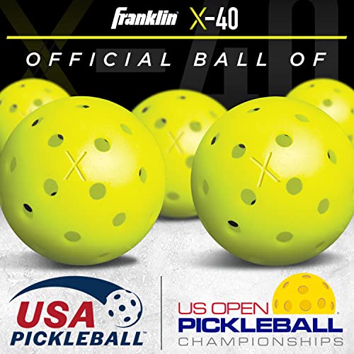 Franklin Sports Pickleball Paddle and Ball Set - Aluminum - Jet - 2 Player - USAPA Approved