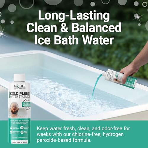 Bio Ouster Cold Plunge Water Stabilizer - Naturally Oxidizes, Treats, Balances Ice Bath Water - Cold Plunge Water Treatment for Clean, Clear & Fresh Water - Made in USA (16oz)