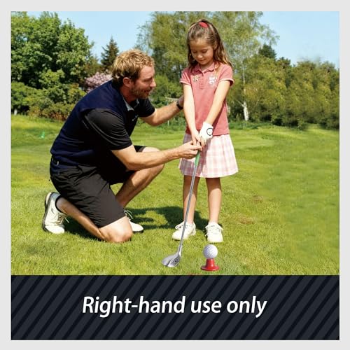 Tontiaty Kids Golf Clubs Set for 3-8 Years Old, Adjustable, Indoor & Outdoor, Includes 3 Clubs, 2 Golf Holes with Flags, 2 Tees, 6 Balls, Sports Toy for Boys Girls Birthday