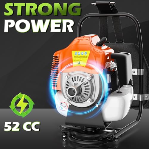 Panghuhu88 52cc 2-Stroke Weed Eater Gas Powered,3 in 1 Gas Brush Cutter,Gas String Trimmer and Gas Weed Wacker Trimmer for Weeds and Grass
