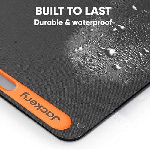 Jackery SolarSaga 200W Portable Solar Panel,IP68 Foldable Bifacial Solar Panels,Compatible with Jackery Explorer Power Station and Solar Generator,for Rooftops Outdoor Camping Off-Grid (Renewed)