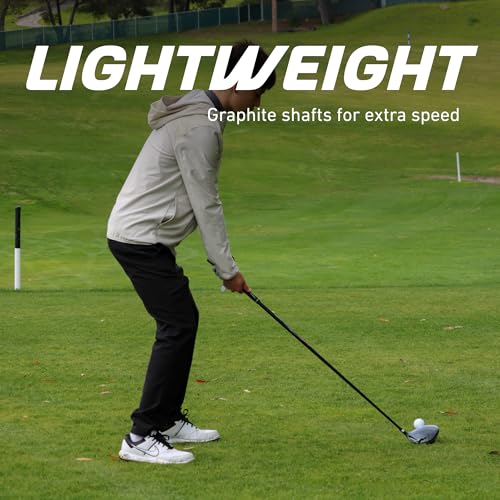 Precise Complete Teen Golf Club Set for Ages 13–16 – Includes Titanium Driver, Stainless Steel Hybrid, 7–PW Irons, Putter, Stand Bag & 3 Headcovers – Graphite/Steel Shafts - Right Hand