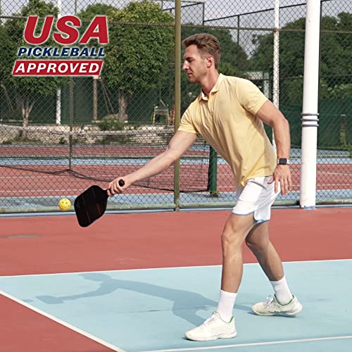 Orca Paddle Co. Predator Pickleball Paddle Set with Nylon Carry Bag - Fiberglass Racket with Anti-Slip Grip, Nomex Core for Adults, Beginners, Advanced Players - Premium Pickle-Ball Equipment