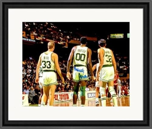 Robert Parish autographed 8x10 Photo (Boston Celtics) #SC3 Matted & Framed - Autographed NBA Photos