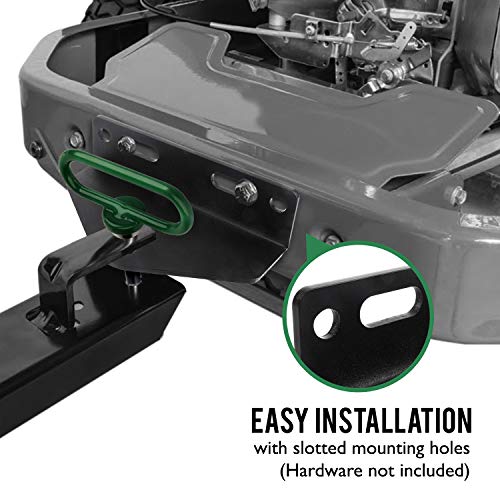 Mission Automotive Universal Zero Turn Lawn Mower Trailer Hitch Mount, Heavy Duty 3/16'' Thick & Rugged Steel, 3/4'' Mount, Compatible with Most ZTR (Hardware Not Included) - Riding Lawn Mower Hitch