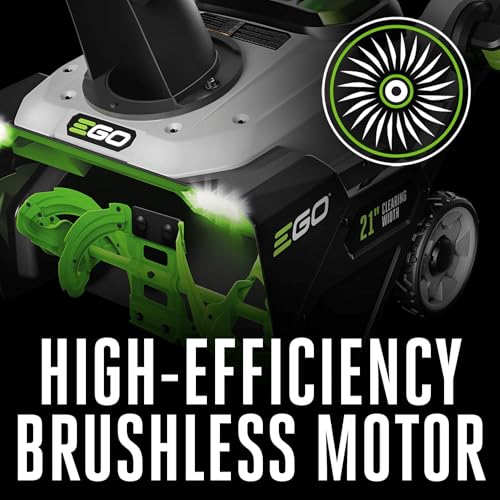 EGO Power+ SNT2110 Peak Power 21-Inch 56-Volt Cordless Snow Blower with Steel Auger Battery and Charger Not Included,Black