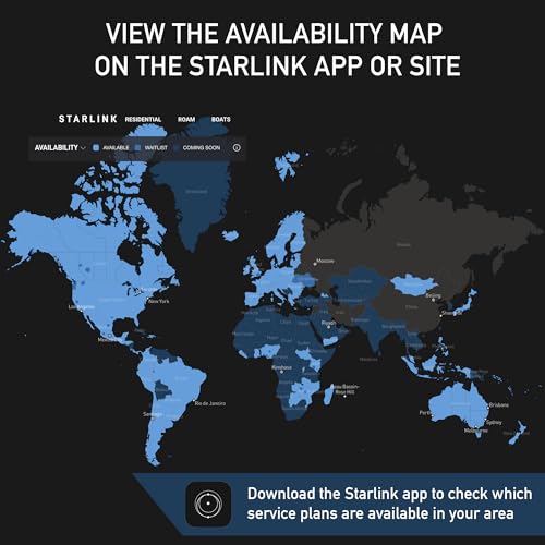 SpaceX Starlink Gen 3 Standard Kit: High-Speed, Low-Latency Internet, Ultra Portable WiFi Router - Elegant Design, starlink Travel Router WiFi 6, Satellite Connectivity