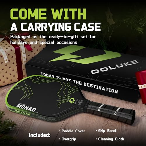 Doluke Pickleball Paddles, Featured with Toray T700 Carbon Fiber Surface and 16mm Gen3 Hybrid Polymer-Foam Core, Designed for Balanced Power and Precise Control, USAP Approved