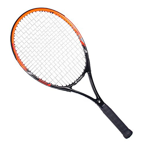 KEVENZ Tennis Racket for Adults,Carbon Fiber Tennis Racquet with Carring Bag,Light Weight and Shock Resistant, Orange