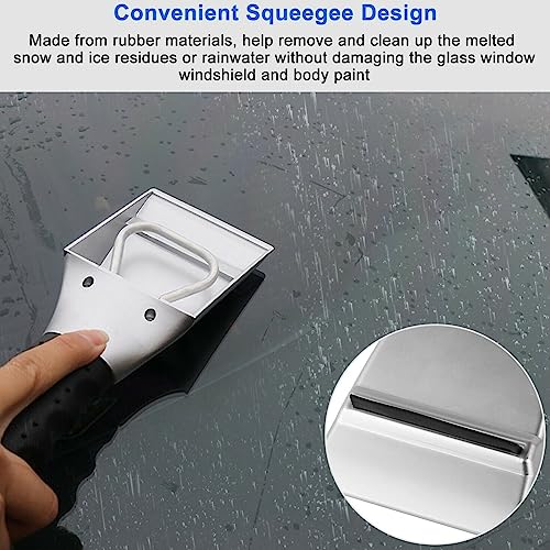 Glomora 12V Auto Heated Snow Shovel, Electric Windshield Ice Scrapers, with Ergonomic Foam Grip, Make Your Winter Travel Worry, for Cars, Trucks, SUVs