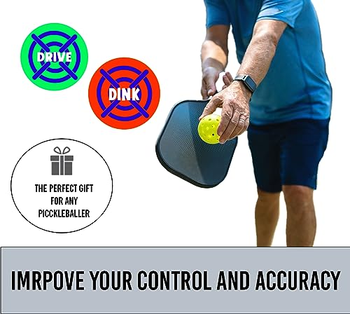 M EXPLORE MOJA Pickleball Rebounder Training: Adhesive Targets for Pickleball - Transform Any Wall Into A Court - Improve Your Game - Set of 3 Removable Vinyl Targets
