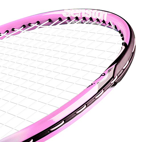 Senston 25 inch Tennis Racket for Kids Children Boys Girls Tennis Racquets Pink Color