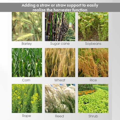 gihusrzx 2025 New Gas Weed Wacker - 52cc 2-Stroke 5 in 1 Multi-Functional Lawn Mower Hedge Trimmer Pruners Gas Powered Brush Cutter, Handheld Weed Eater for Garden and Yard Lawn Orange