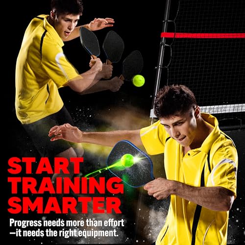 Pickleball Rebounder Training Aid, Adjustable Angle Easy Setup & Storage - Perfect Your Forehands Backhands Dinks Volleys Accuracy Coordination Kitchen Control, Designed for Pickleball
