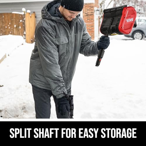 SKIL PWR CORE 20 10" Snow Shovel Kit, 20-Volt 4.0Ah Battery and 60W Charger Included - SNS1000B-13