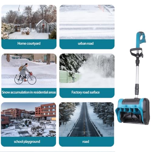 Cordless Snow Shovel, 13-Inch Electric Snow Blower, 26FT Throw Distance, Battery Snow Thrower, Winter Snow Removal Tool for Home, Yard and Patio, Lightweight 25lb