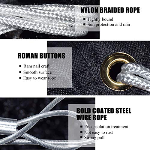 PROGOAL Tennis Net 42FT Professional Heavy Duty Nylon Net Double, Compatible with All Standard Tennis Posts, IncludedIndoor Outdoor Court (Double Braided)