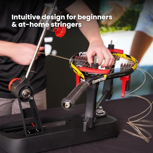 Gamma Momentum Drop Weight 6 Stringing Machine – Intuitive 6 Point Mounting System - Professional-Grade Tennis Racquet Stringer with Advanced Features for Precision, Easy-to-Use, Ideal for Home Use