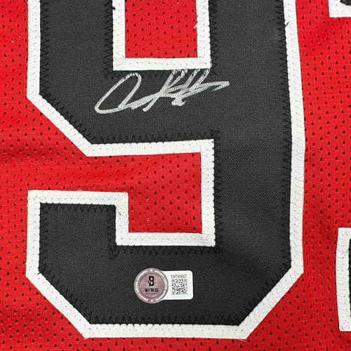 Autographed/Signed Dennis Rodman Chicago Red Basketball Jersey JSA COA