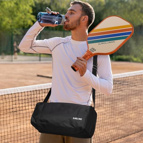 Pickleball Paddles Set of 2 Pickleball Rackets,USAPA Approved Pickleball Set of 2 Pickle Ball Paddles,Fiberglass Surface & PP Honeycomb Core,Breathable Handle,4 Indoor & Outdoor Balls,1 Duffel Bag
