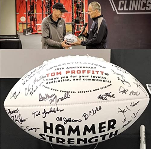 Ballstars Autograph Blank Mid-Size 9 Inch Football Without Base | Official Size 3 | Football Trophy for Signing with Two White Panels
