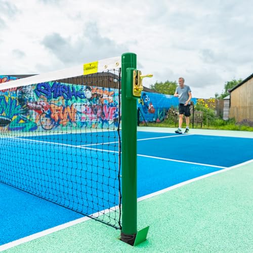 Vermont Pickleball Posts [Regulation Size] - IFP Certified Round or Square Posts with Optional Ground Sockets | Posts ONLY (Without Ground Sockets, Round Posts)