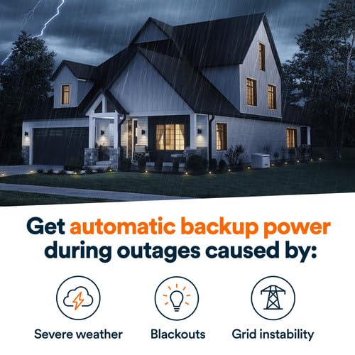 Generac 26kW Home Standby Generator with 200 amp transfer switch, cellular connectivity, easy to use, whole house power backup, smart outage solution.