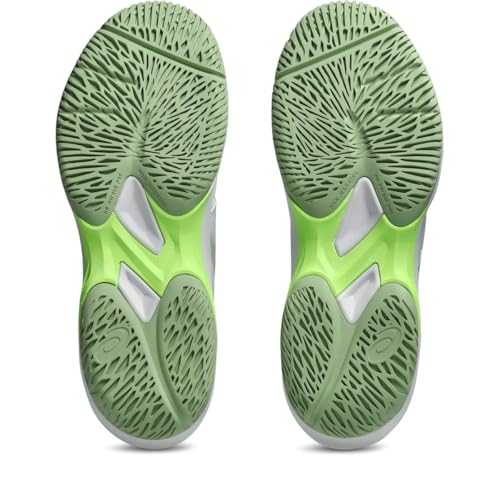 ASICS Women's Game FlyteFoam Pickleball Shoes, 8.5, White/Jade