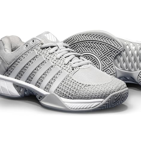 K-Swiss Women’s Express Light Pickleball Shoes – Lightweight Breathable Court Shoe, Stable Support, Durable Toe Protection, Highrise/White, 9 M