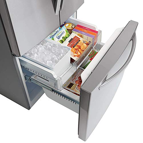 LG LFDS22520S - Refrigerator/Freezer - French Door Bottom Freezer with Water Dispenser - Width: 29.8 in - Depth: 35.5 in - Height: 68.5 in - 21.8 cu. ft - Stainless Steel