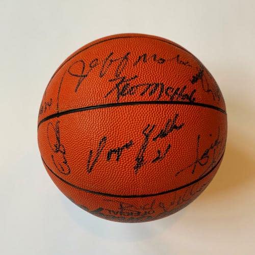 Michael Jordan Rookie 1986 All Star Game Team Signed Basketball 22 Sigs JSA COA - Autographed Basketballs