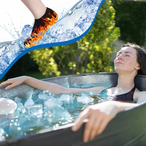 Chicingyou 3 Pairs Ice Bath Socks Cold Plunge Feet Covers Reusable Toe Warmers Cold Plunge Accessories Neoprene Socks for Ice Bath at Home