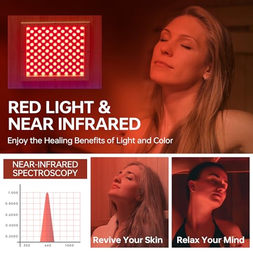 Woodbridge Infrared Home Sauna Room 2 Person Japanese Cedar Indoor Sauna with 7 Carbon Heaters, Red Light Therapy, Bluetooth Speaker, Intelligent Control Panel, Tempered Glass & Top Vent