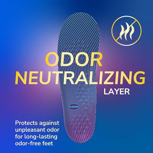 Dr. Scholl's Walk Longer Insoles for Women - Comfortable Plush Foam Cushioning Inserts for Walking, Hiking, and Standing on Feet All-Day with Arch Support - Walk 50% Longer Without Muscle Fatigue