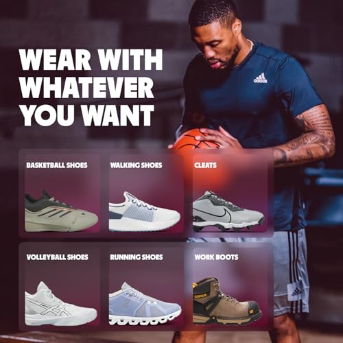 Move Game Day Performance Insoles - for Plantar Fasciitis, Arch Support, Basketball, Active Lifestyle, Running, and Athletics - Composite Heel and Reactive Stability (M 10-10.5 / WM 11.5-12)