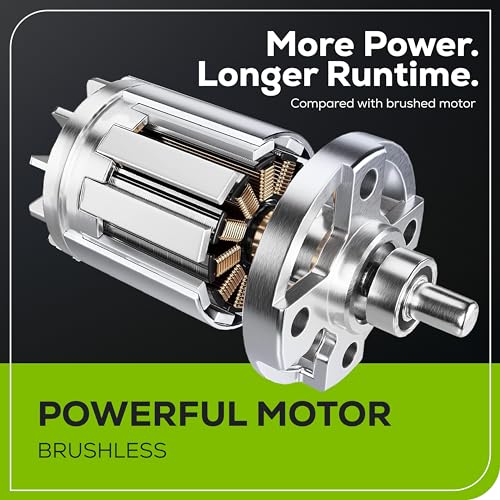 Greenworks 24V 13“ Brushless Cordless Lawn Mower with 4.0Ah Battery & Charger,Maintenance-Free Push Mower with 2-in-1 Mulch/Bag,
