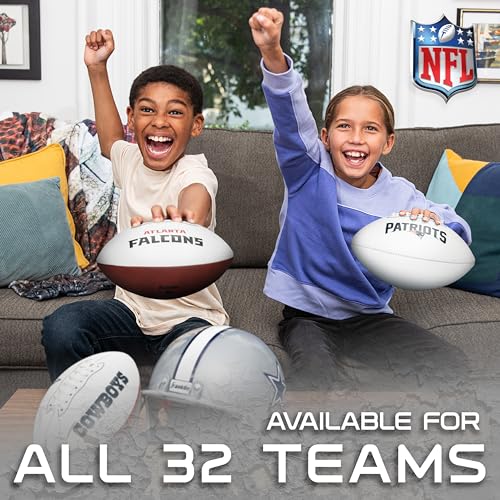 Franklin Sports NFL Dallas Cowboys Autograph Football - Official Size White Panel Souvenir Football for Autographs + Signatures - NFL Team Fan Shop Memorabilia Ball for Display