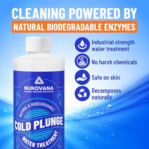 Cold Plunge Water Treatment 4-in-1 Cold Plunge Accessories - Cold Plunge Cleaner - Ice Bath Cleaner - Water Stabilizer for Cold Plunge - Water Clarifier - Cold Plunge with Water Filter - Spa Clarifier
