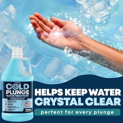 Durabasics 3in1 Cold Plunge Water Treatment – Helps Maintain Clear, Fresh-Looking Water | Cold Plunge Cleaner & Water Stabilizer | 64 -Week Supply | Easy to Use | Ice Bath Water Treatment – 64 oz