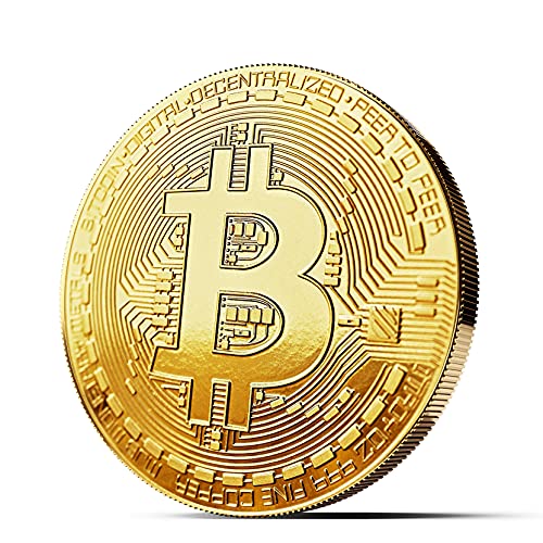 innoGadgets Physical Bitcoin Plated with 24-Carat Gold. A Real Collector‘s Item with Protective case