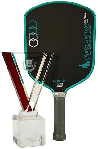 11SIX24 Pickleball Paddles | Jelly Bean Model | Carbon Fiber | Designed for Optimal Control | USAPA Approved (Pegasus)